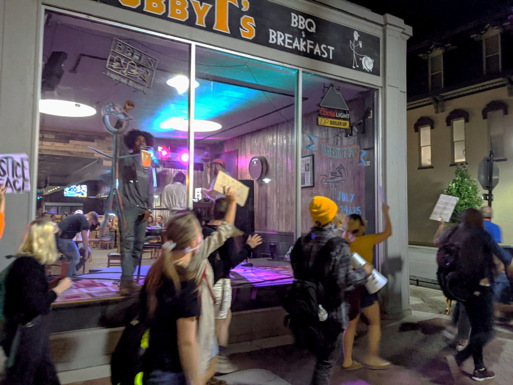 6/13/20 Lafayette protest, Bobby T's